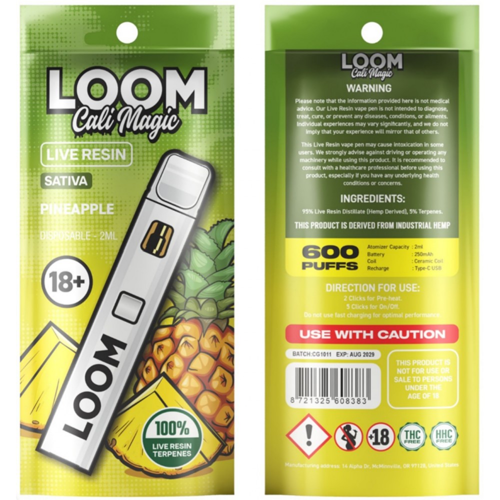 Loom Cali Magic 2ml – Pineapple