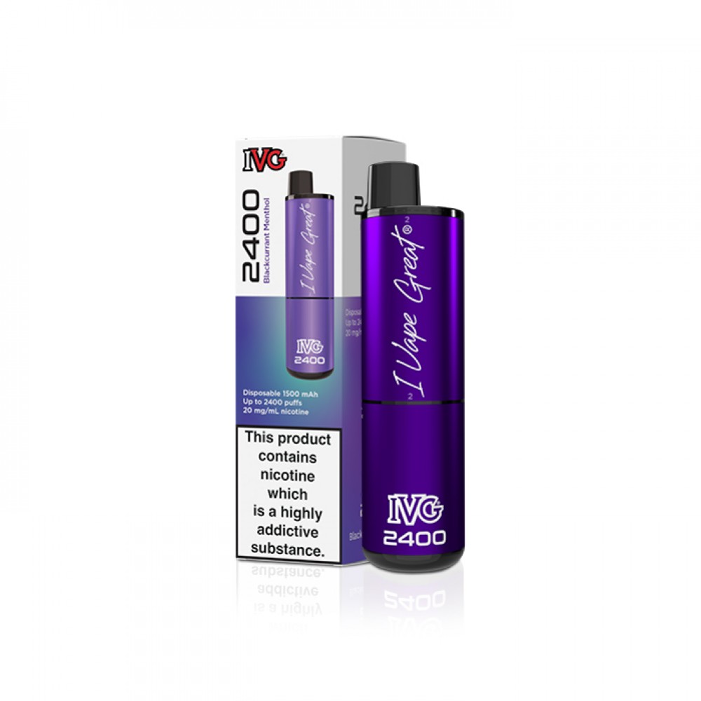 IVG 2400 Blackcurrant Menthol