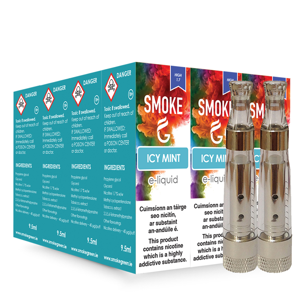 12 E-Liquids + 2 Atomizers 12 E-Liquids + 2 Atomizers