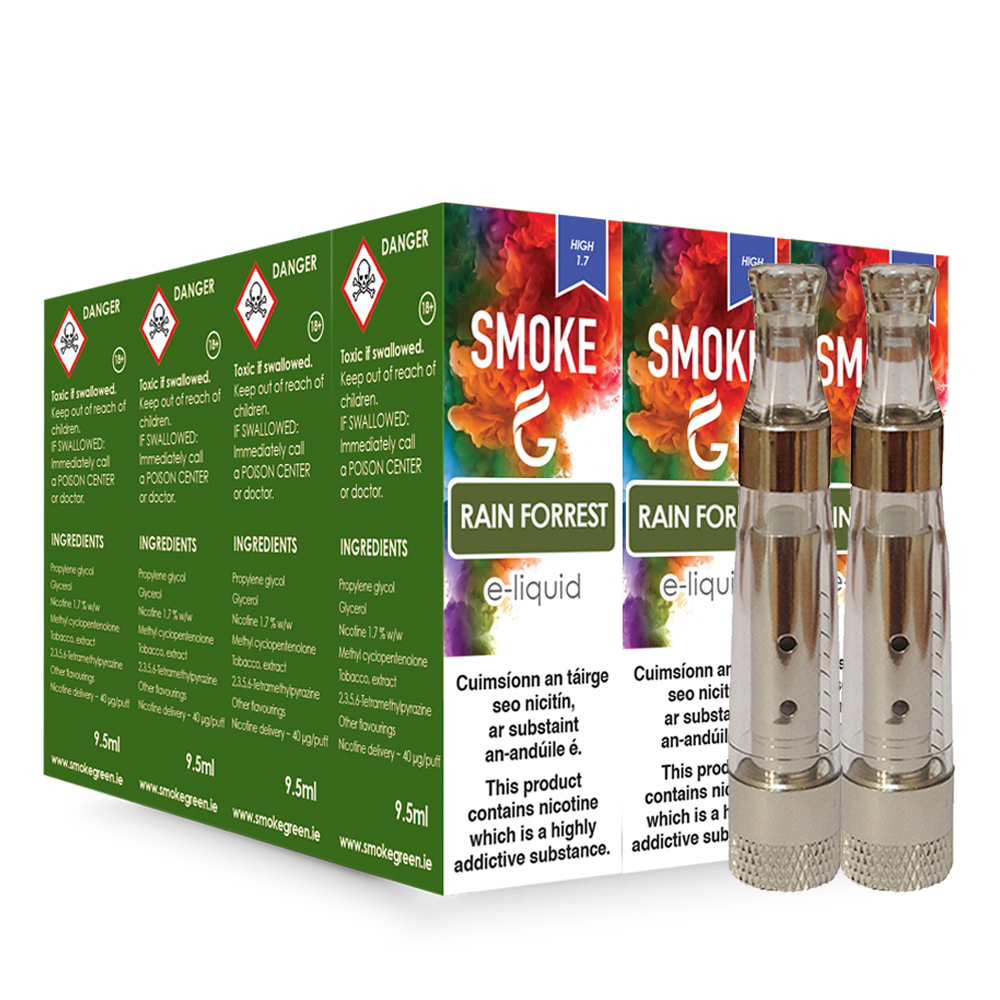 12 E-Liquids + 2 Atomizers 12 E-Liquids + 2 Atomizers