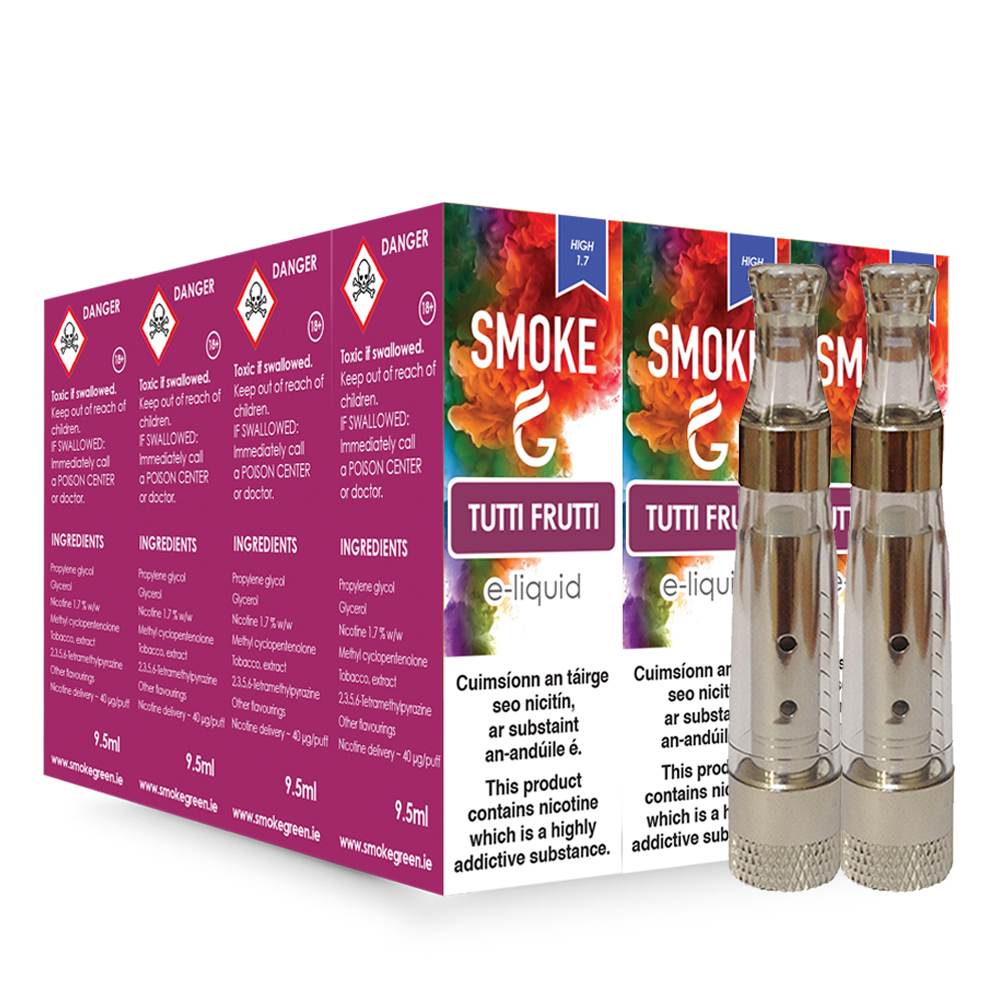 12 E-Liquids + 2 Atomizers 12 E-Liquids + 2 Atomizers