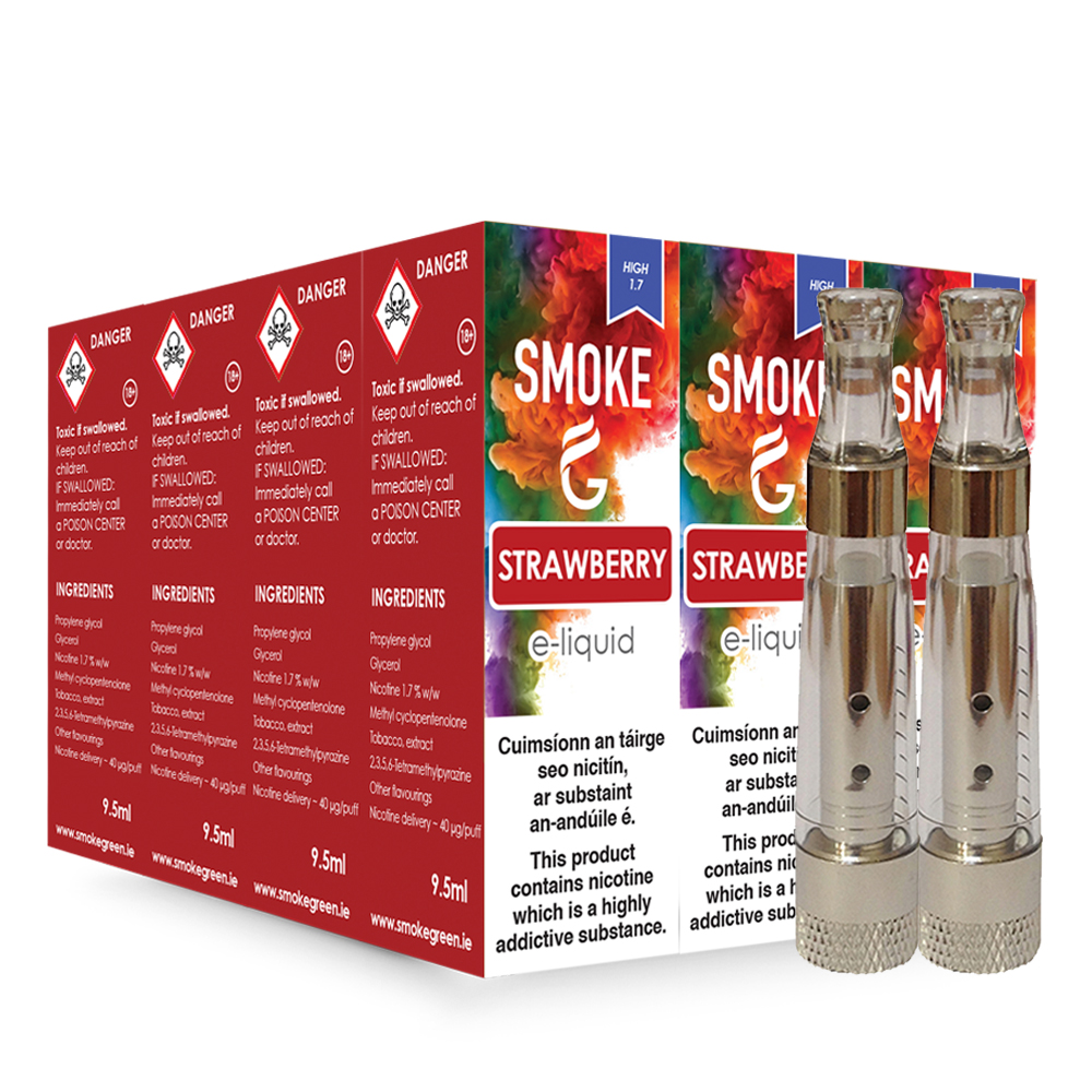 12 E-Liquids + 2 Atomizers 12 E-Liquids + 2 Atomizers
